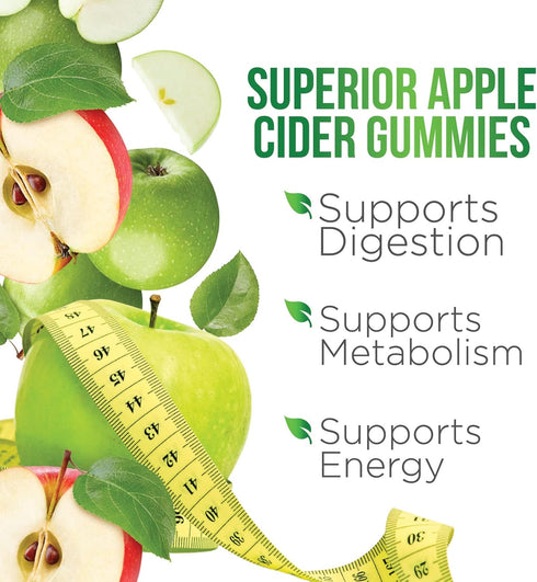 Vegan Apple Cider Vinegar Gummies, Max Strength 1000mg, 60 Gummies | ACV Supplement for Adults, Supports Digestion