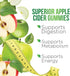 Vegan Apple Cider Vinegar Gummies, Max Strength 1000mg, 60 Gummies | ACV Supplement for Adults, Supports Digestion