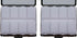 Set 2 (7-Day) of Metal-Plated Weekly Pill Box Case & Portable Medicine Organizer (Gunmetal Victorian)