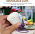 VERDANVERSE 100pcs 1.7Oz Small Disposable Mouthwash Cups White Paper Rinse Cups for Bathroom and Beverage Sampling