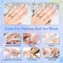Nail File 100/180 Grit, 25 Count Heavy Duty Emery Boards for Acrylic/Natural Nails, Salon Use