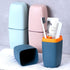 Toothbrush Cup Holder with Cover, Portable Toothbrush Case and Carrier for Bathroom, School, Business Trip
