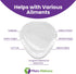 Premium Gel Ball of Foot Cushions - Reusable Clear Gel Metatarsal Pads for Foot Pain Relief - 1/4 Inch - 2 Pair