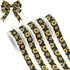 YKZEYK Ribbon for Gift Wrapping Floral Sunflowers Dots Black Pattern Fabric Ribbon 1/2"