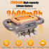 TOSEFES 2026 16 2600mAh 9 Head Massage Gun Deep Tissue Multi Head Massage Gun, Electric Percussion Massager with Modes