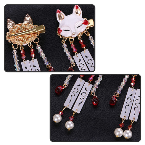 KALLORY Japanese Hair Pin, Chinese Hair Clip Kimono Accessories, Geisha Antiquity (1 Pair)