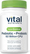 Hyperbiotics Vital Nutrients Prebiotic and Probiotic for Women and Men, 60 Billion CFU, 30 Vegan Capsules