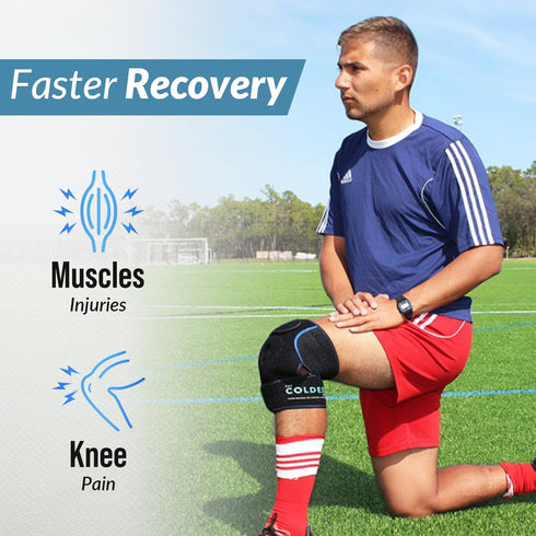 The Coldest Knee Ice Pack Wrap - Hot and Cold Therapy, Reusable Compression for Injury Recovery, Bursitis, Arthritis