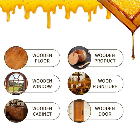 3Pcs Natural Beeswax Spray - Micro Molecularized Beeswax Furniture Polish & Cleaner, 360ML