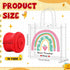 Shinylin 24 Pcs Teachers' Day Clear Gift Bags with Handles Ribbon Reusable Clear PVC Teacher Appreciation Gifts Bags