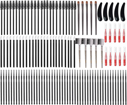 Lash Lift and T-i-n-t Tools, DIY Eyelash Perm Accessories, Portable Brush Kit with Eye Pads, 5 Packs