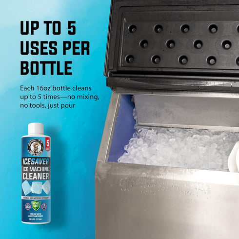 HVAC Guys 16oz Nickel Safe Ice Machine Cleaner and Descaler | Descales & Improves Efficiency | Universal Ice Maker