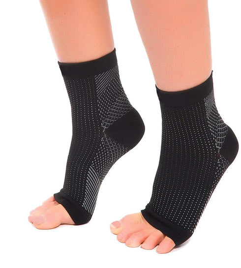 RushSportGear Plantar Fasciitis Socks with Arch & Heel Support - Increases Circulation & Eases Heel Pain - BEST Foot