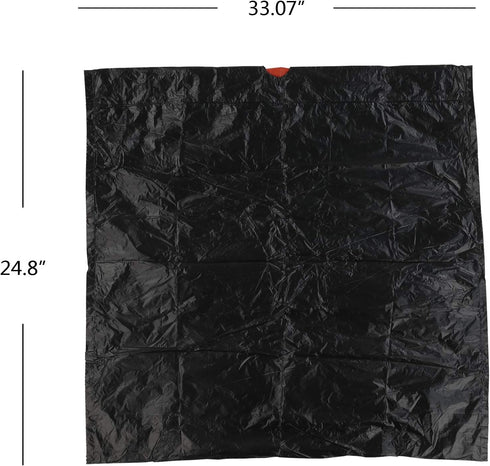 6 Gallon Drawstring Trash Bags, 105 Counts, Black Garbage Bags
