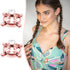 Quilax Stainless Steel Fake Nipple Rings, Adjustable Nipple Jewelry Non Piercing, Rose Gold Nipples Clips for Adult