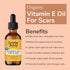 Organic Vitamin E Oil for Scars - All Natural & Vegan Skin Moisturizer 1oz - Light and Unscented for Scars, Wrinkles,