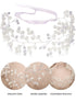 WILLBOND 2 Pieces Flower Girls Headpiece, Princess Wedding Faux Pearls Rhinestone Headband Tiara