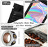 150-pack 5 x 8 in Holographic Mylar Bags with Clear Window Resealable Foil Pouches for Food Storage Smell Proof Edible Packaging Zip Bag for Cookies, Jewelry and Small Business, Thank You Stickers