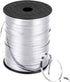 3/16 Inch Crimped Curling Ribbon, 500 Yard Spool for Christmas Balloons or Gift Wrapping (Metallic Silver)