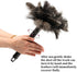 Retractable Ostrich Feather Duster, Fluffy Natural Cleaning Duster with Eco-Friendly Handle (15 inch)