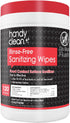 HandyClean Rinse Free Sanitizing Wipes, Surface Cleaner Wipes, 120 ct of 9.5 x 7 inches Sanitizing Wipes.