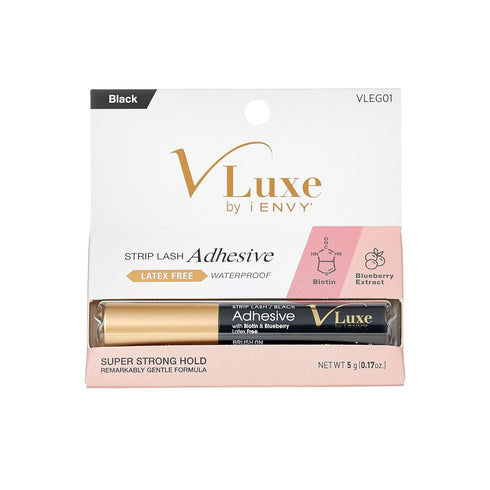 i•ENVY Waterproof Strip Lash Adhesive - Black, Latex FREE, Biotin Infused