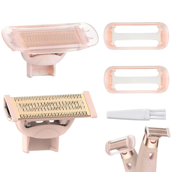 Razor Replacement Heads for Flawless Nu Razor, Body Replacement Heads for Women, Pack of 2 with Covers