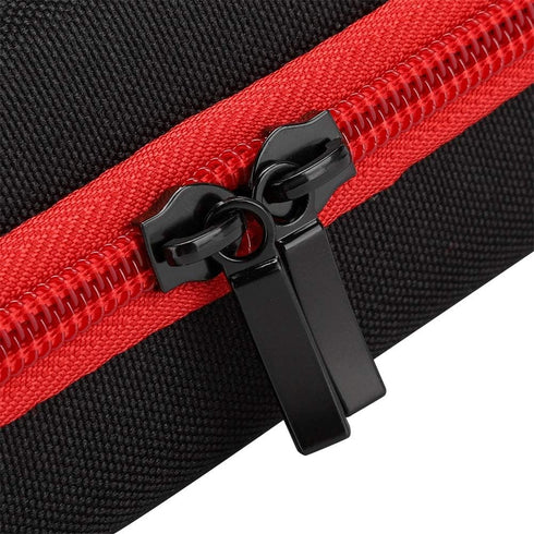 Nylon TPU Electric Shaver Storage Bag for Men Hair Shaving Tool, Organizer for QP2520/90/70 (Black Red)