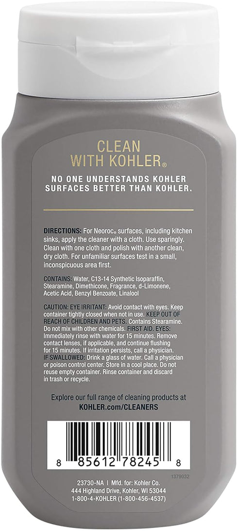 K-23730-NA 8 KOHLER Neoroc Kitchen Cleaner, Protect Against Finger Prints, Grease and Water Spots, Fluid Ounces