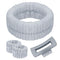 4Pcs Gray Spa Headband and Face Washing Wristbands Set, Makeup Headband, Hair Claw Clip for Washing Face