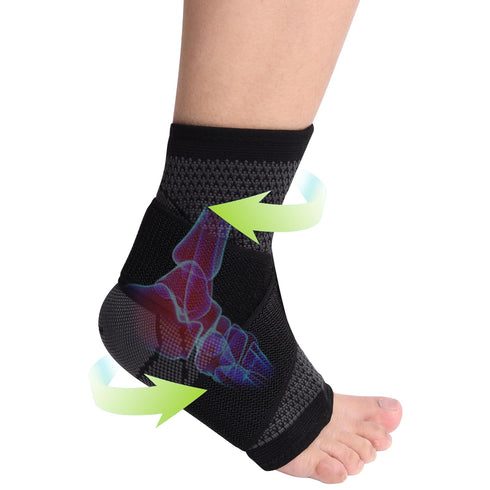 Foot Brace for Sprained Ankle, Ankle Support for Women & Men, Stability Achilles Tendonitis Brace for Plantar Fasciitis