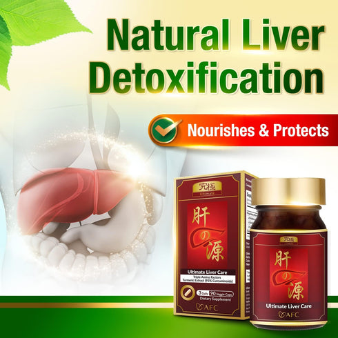 AFC Japan Ultimate Liver Care - Detox Formula for Fatty Liver, Amino Acids L-Ornithine, L-Citrulline, L-Cystine +
