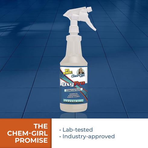 OxyPro Concentrated Multi-Purpose Surface Cleaner - Chlorine-Free, Oxygen-Powered Stain & Odor Remover, 1 Quart