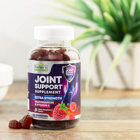 Extra Strength Glucosamine Joint Support Gummy - Joint Health Support & Flexibility for Back, Knees, & Hands