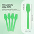 Pana 100pcs 2.5" Disposable Plastic Spatulas for Cosmetic Make Up, Skin Care, Facial Cream Mask (APPLE GREEN)