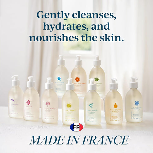 Provence Sante Cleansing Bath & Shower Gel, Moisturizing Almond Oil Body Wash for Dry Skin, 10.2 Oz