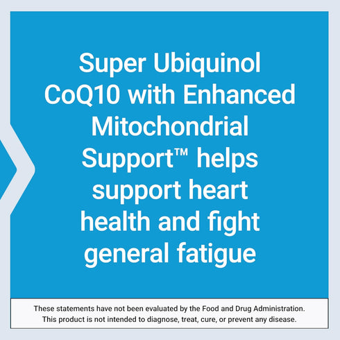 Life Extension Super Ubiquinol CoQ10, Heart Health Supplement, 50 mg, Non-GMO, Gluten-Free, 30 Softgels