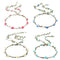 Whaline 4 Pcs Bohemian Style Floral Wreath Headbands - Flower Crown Headdress for Wedding Bride Party Festivals (4