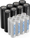 POWEROWL AA AAA Rechargeable Batteries, Pre-Charged High Capacity 2800mAh & 1000mAh 1.2V NiMH