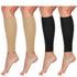 PAKHUDB 1 30-40mmhg Sleeves(Beige-1Pair,US 12) Calf Compression Sleeves Pair Calf Compression Sleeve Men Women Footless