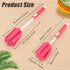 3 Pack Sponge Cleaning Brush Soft Foam Sponges Bottle Scrubber Dishwashing Brushes with Adjustable Long Plastic Handle for Home Kitchen Baby Bottle Coffee Glasses Pot by Cositina