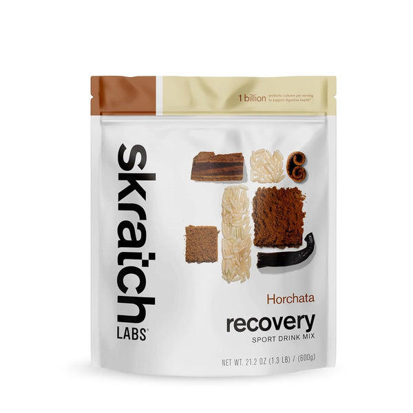 Skratch Labs Post Workout Recovery Drink Mix with Horchata, 21.2 oz, 12 Servings with Complete Milk Protein of Casein