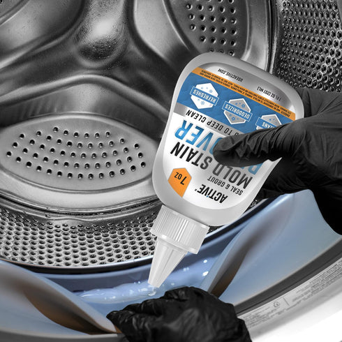 ACTIVE Mold Stain Remover Gel Cleaner - Heavy Duty Stain Cleaner for Front Loader Washing Machine Seal, 7 Fl Oz