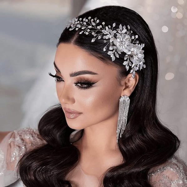 ULAPAN Bridal Hair Combs, Crystal Wedding Headbands, Rhinestones Hair Accessories for Brides and Bridesmaids