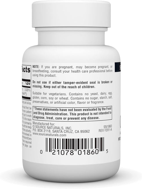 Source Naturals Coenzymated B-6, 100 mg, P-5´-P (PYRIDOXAL-5´-PHOSPHATE), 60 Tablets
