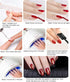 Ideal Swan 11 Piece Magnet Nail Art Polish Tool Set, Cat Eye Gel Polish 3D Gel Nails Plastic Tool for DIY, Salon,