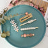 Mehayi 20 PCS Pearl Hair Clips Set, Fashion Korean Acrylic Resin Hair Barrettes, Decorative Party Wedding Accessories
