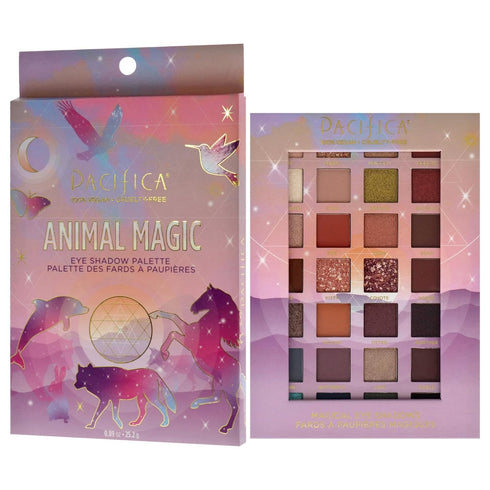 Pacifica Animal Magic Eyeshadow Palette – 28 Shades, Highly Pigmented, Talc-Free, Vegan & Cruelty-Free, 0.89 oz