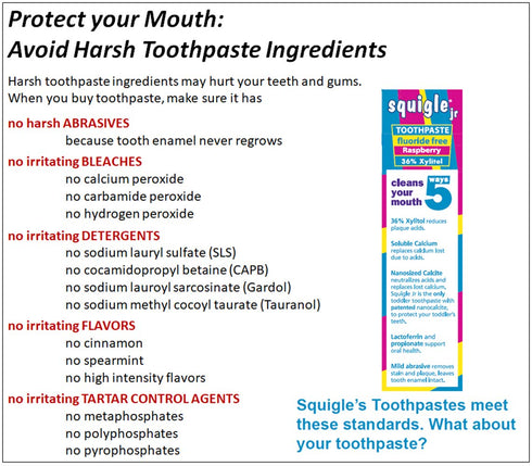 Squigle Jr Toothpaste for Infants & Toddlers | Travel Toothpaste Prevents Cavities & Soothes Dry Mouths | 1 Pack