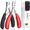 Modacraft 8 PCS Podiatrist Toenail Clippers, Professional Heavy Duty Ingrown & Thick Nail Clippers Kit